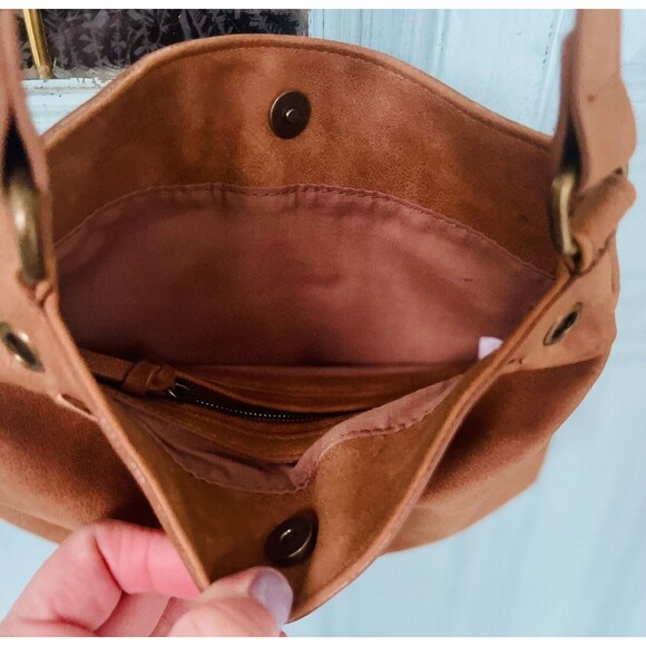 Women's Crossbody Bag Faux Leather Whipstitch by Twig & Arrow - Picture 8 of 10